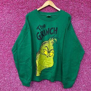 The Grinch Face Guly Christmas Sweater size extra large